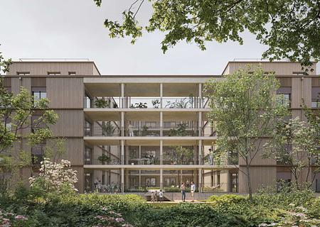 Münchner Geschichte trifft Architektur von morgen - Blick auf das Gebäude