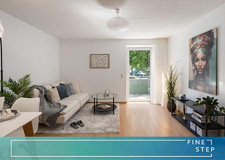 Helle 2-Zimmer-Wohnung mit Balkon - zentral in Traunreut und nahe Chiemsee - FINESTEP Immobilien