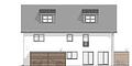 Neubau Doppelhaushälfte mit festem Baubeginn und freier Planung mit schönem Süd-Westgarten - Nordansicht