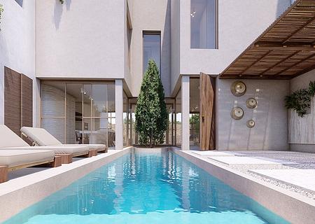 Einzigartige Reihenvillen mit 3 Schlafzimmern, 2 Bädern, Gäste-WC, Dachterrasse und Privatpool