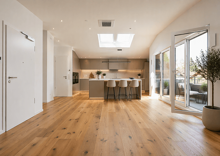 Lichtdurchfluteter Luxus im Dachgeschoss: Großzügiges 3-Zimmer-Penthouse - sofort beziehbar! - Wohnbeispiel