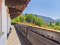 Ganz oben. Ganz besonders. Dachgeschossdomizil mit traumhaftem Alpenpanorama in Bayrischzell - WE2 im Obergeschoss / Ausblick vom Balkon im Obergeschoss