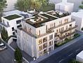 ++ Neubau-Penthouse - 3 Zimmer - ca. 84 m² mit Dachterrasse und Aufzug ++ - Frontansicht Vogelperspektive