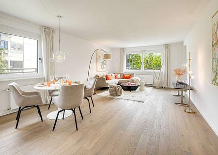 Erstbezug nach Modernisierung: hochwertige 3,5-Zimmer-Wohnung mit Isarblick - lichtdurchflutet Wohnen
