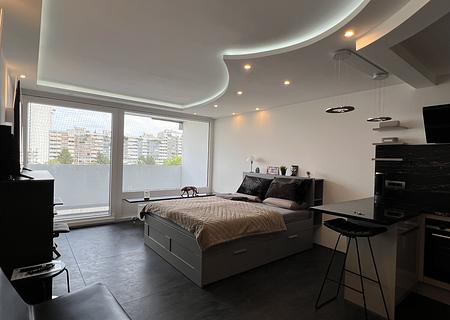 Anspruchsvolles Apartment mit hochwertiger Ausstattung am OEZ (U1/U3/Bus) - Wohnraum mit Küche
