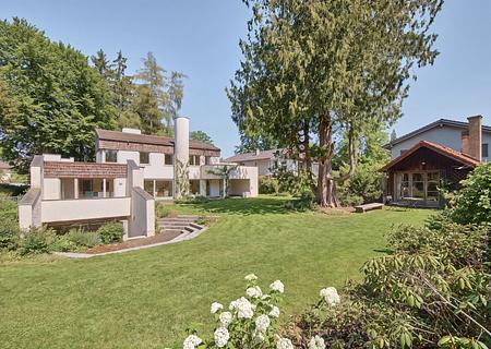 Architektenhaus mit Bürotrakt und charmantem Garten-Refugium in Gautinger Bestlage - Immobilie in Bestlage