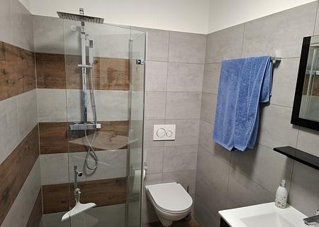 Gepflegtes 1-Zimmer-Penthouse Apartement mit Terrasse in Rosenheim - Anfragen nur per Mail - Bad