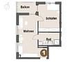 barrierefreie, altersgerechte Neubauwohnung im 1. Obergeschoss - Grundriss 