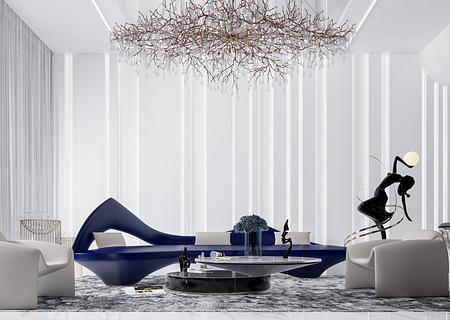 Fashionz  - Jumeirah Village Triangle - 2BHK-LIVING-VIEW-1