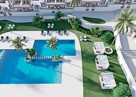 Exklusive Obergeschoss-Wohnungen mit 3 Schlafzimmern, 2 Bädern, Dachterrasse und Gemeinschaftspool