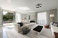 Nymphenburger Parkidylle trifft Penthouse-Chic - Wohnzimmer (virtuell möbliert)