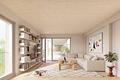 Designbad trifft Parkett – CHARLIE liebt die Details - Wohnzimmer großer Balkon
