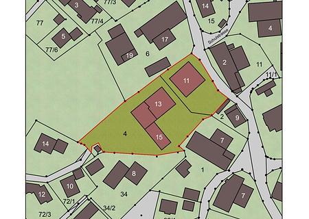 3.841 m² Wohnbaugrundstück in Teisendorf-Weildorf – ideal für Bauträger - massiv im Preis reduziert. - Lageplan