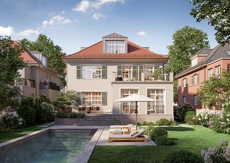 Rarität im Herzen Gern: Baugrundstück von 580 m² für Villa oder Doppelhaus - Grundstück Gern (visualisiert)