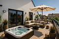 Für Sonnenanbeter: Dachterrassentraum mit Südausrichtung - Dachterrasse Visualisierung