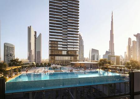 Trump Tower Dubai - 4 Zimmer mit Meerblick -zwischen Strand und Downtown - TTD_members club_pool