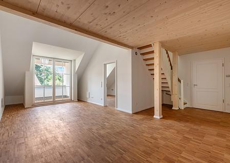 Zum Erstbezug: 3-Zimmer-Wohnung mit sonniger Süd-Loggia - Heller Wohn-/Essbereich