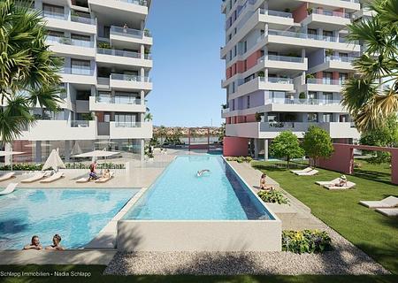 Erleben Sie luxuriöses Wohnen in Calpe: Neubau Appartment - 1 SZ mit Meerblick und Einbauküche - V04 FINAL