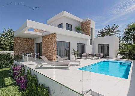 Exklusive Villen mit 3 Schlafzimmern, 3 Bädern, Keller, Kfz-Stellplatz und Privatpool