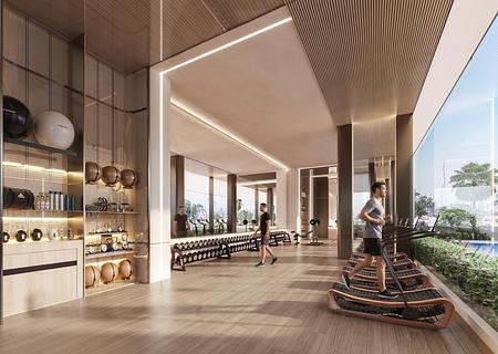 Luxuria Tower im Jumeirah Village Triangle - GYM_VIEW002_OP03