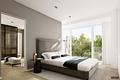 Neubau: Anspruchsvolle 3-Zimmer-Wohnung mit sonniger Frühstücksterrasse und bezaubernder Süd-Loggia - Masterbereich mit Ankleide (Visualisierung)