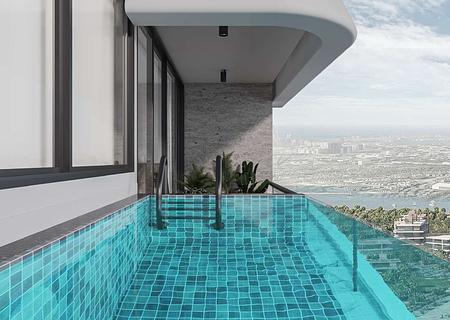 3 Zimmer mit Pool auf dem Balkon - 6 Jahre Finanzierung durch den Bauträger - Brochure - Empire Gardens DLRC_compressed-52