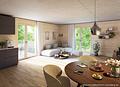 Neubauprojekt ROOTS in Bogenhausen / Johanneskirchen: Helle 4-Zimmer Wohnung mit Terrasse und Garten - Offener Wohn-Essbereich