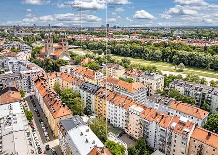 Hochklassiges Wohn-/Gewerbe-Ensemble aus frisch saniertem Altbau & Neubau - Rarität im Glockenbach
