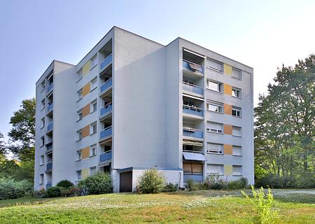 Einziehen nach Ihren Vorstellungen – 3-Zimmer-Wohnung mit Loggia, Aufzug und herrlichem Grünblick - Hausansicht