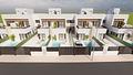 Reihenhaus-Villen mit 3 Schlafzimmern, 3 Bädern, Dachterrasse, Küchen mit Elektrogeräten, Privatpool und Kfz-Stellplatz nur 1,3 km vom Strand