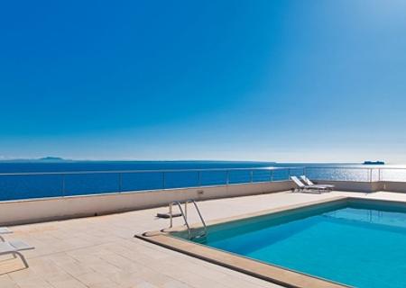 Duplex Wohnung mit atemberaubenden Meerblick in Cala Vinyas auf Mallorca zu verkaufen - Pool-Terrace-Apartment-Cala-Vinyas-Mallorca