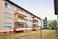 Helle 3-Zimmer-Erdgeschosswohnung mit Balkon und Einbauküche in Bad Friedrichshall - Balkonblick