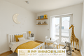 Neubau: Lichtdurchflutete 3-Zimmer-Wohnung mit großzügiger Süd/West-Dachterrasse - Möblierungsbeispiel Kinderzimmer
