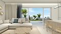 Erdgeschosswohnung ganz nah am Meer mit Pool - SALON FRONTAL VENTANAL