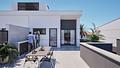 Doppelhaus-Villen mit 3 Schlafzimmern, 3 Bädern, Dachterrasse, Vorinstallation Klimaanlage und Privatpool nur 100 m vom Strand