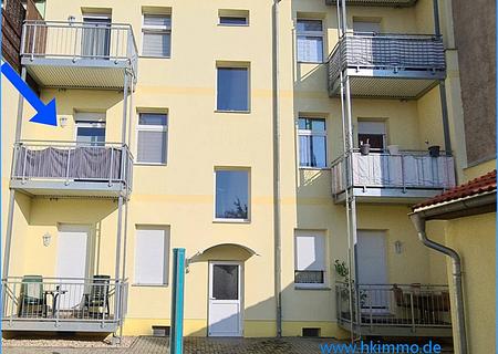 Schicke 2 - Raumwohnung mit Balkon in Köthen - Balkon - Wohnung im OG