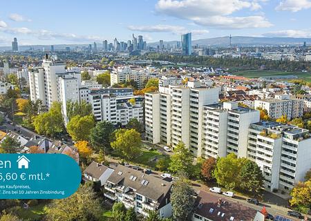 ++Praktisch, solide, nachhaltig! 3-Zimmer-Wohnung mit Balkon & Stellplatz in Oberrad++ - Titelbild