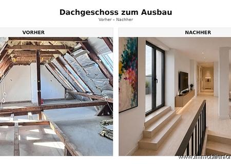 Zum Selbstausbau mit voller Afa:  DG Wohnung und Speicher - mit jetzt schon fertiger Dachterrasse! - dachgeschoss_vorher_nachher