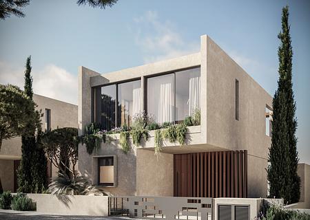 Konia Green - Villa mit Pool - Type_A_Front_View 