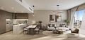 Studio im Gardenia Bay - Resale - P042 Gardenia_CGI03_Living room_1BR_Dark_Phase B_6K
