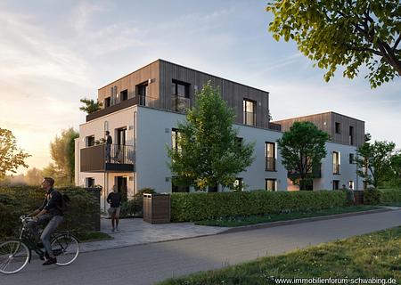 Neubauprojekt ROOTS in Bogenhausen / Johanneskirchen: Helle 2-Zimmer Wohnung mit Terrasse und Garten