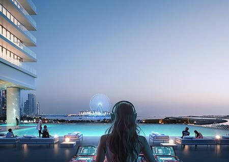 W Residences Tower 2 - Dubai Harbour Bestlage - 240626-podium-pool-05-10K