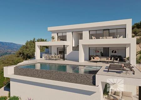 Villa Faro Modernen Luxe Woning zum verkauf Wohnanlage Jazmines Cumbre del Sol - AJ252-01