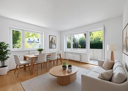 Geschmackvolle 2-Zimmer-Wohnung mit zweiseitigem Balkon in grüner Bestlage - Reizvolle 2-Zimmer-Wohnung