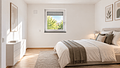 Lichtdurchflutete Dachgeschosswohnung mit Balkon in Neuhadern - Schlafzimmer-Visualisierung