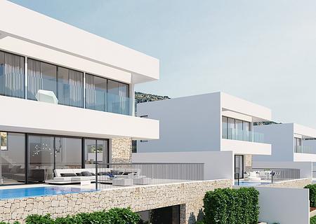Luxusvilla für höchste Ansprüche mit 4 Schlafzimmern, Garage, Privatpool und Meerblick