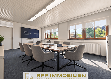 Platz fürs Team! 147 m² Büro | 5 Räume | 3 Stellplätze - Besprechungsraum - Visualisierung