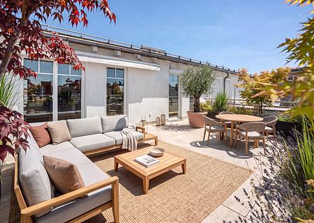 Penthouse in Toplage: Ideal geschnittene 5-Zimmer-Dachterrassenwohnung - Sonnige Dachterrasse (virtuell möbliert)