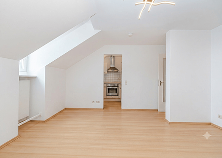 Sofort beziehbar: Gepflegte 1-Zimmer-Wohnung incl.  2 Stellplätzen - Wohnzimmer