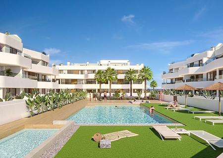 Appartements mit 2 Schlafzimmern, 2 Bädern, Tiefgaragenstellplatz und Gemeinschaftspool in der Golfanlage La Serena Golf